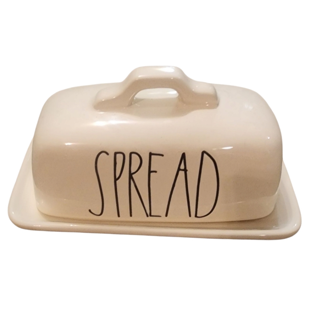 Rae Dunn White 'Spread' Butter Dish